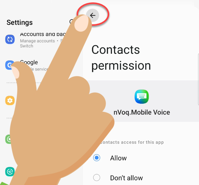 ContactsAccess-contacts-permission-back-arrow