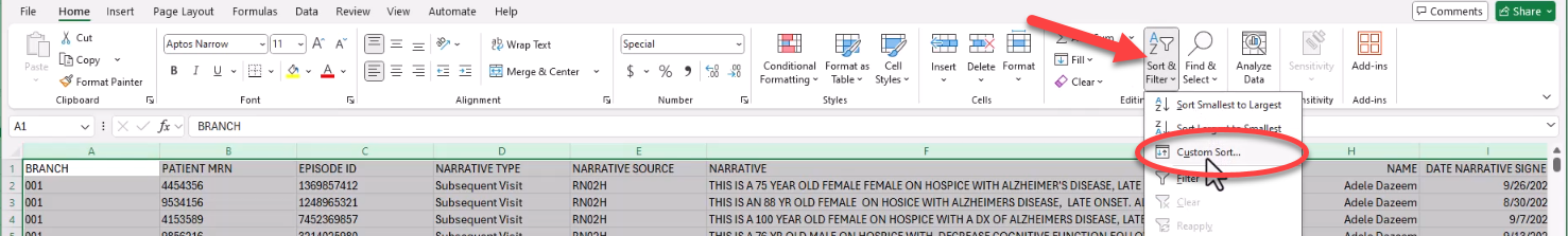 NoteAssistQA-custom-sort.png