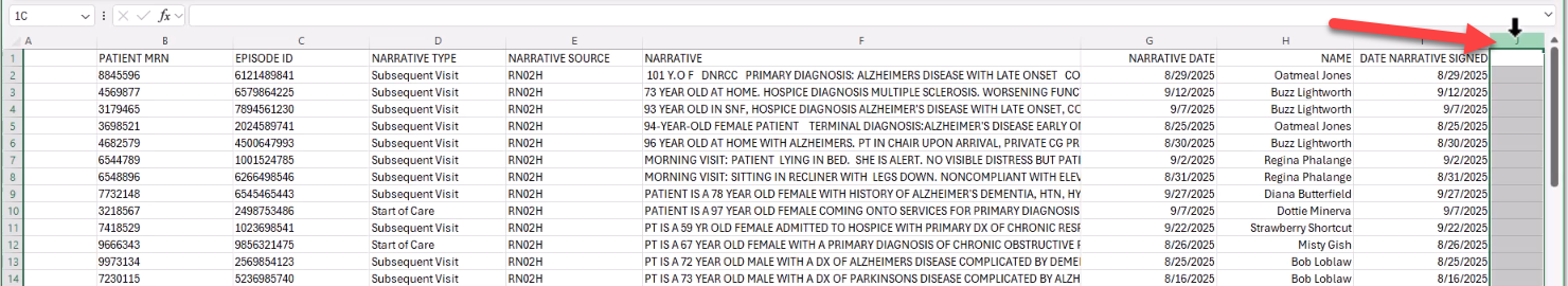 NoteAssistQA-select-first-empty-column.png