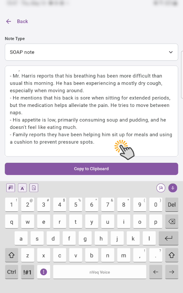 Voice-Android-VoiceAssistant-Conversation-tap-text-area-keyboard.png