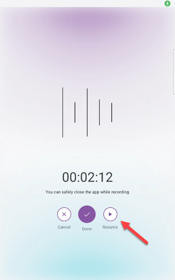 Voice-Android-VoiceAssistant-recording-arrow-to-resume-2.png