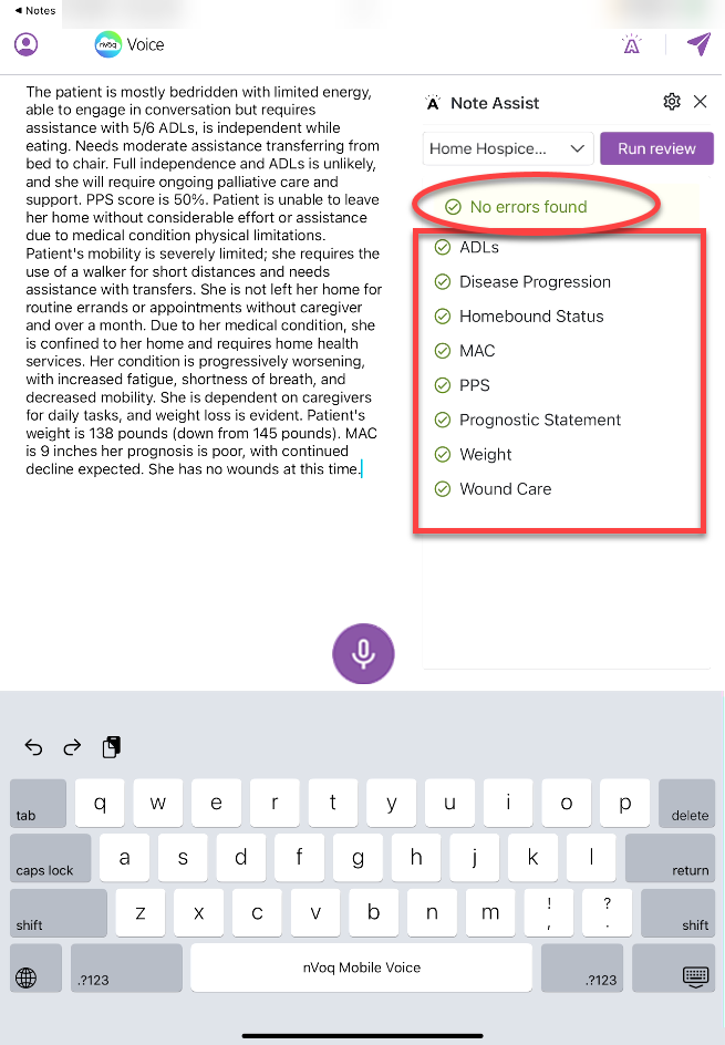 iOSMV-NoteAssist-no-errors-found-no glow-run review.png