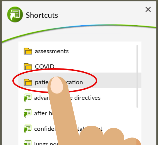 shortcut-folders-tap-folder