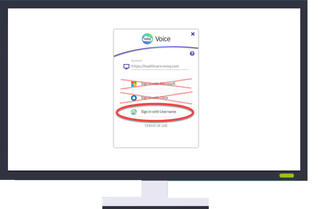 sign-in-to-dictation-client-Voice-system-screen-NO-SSO