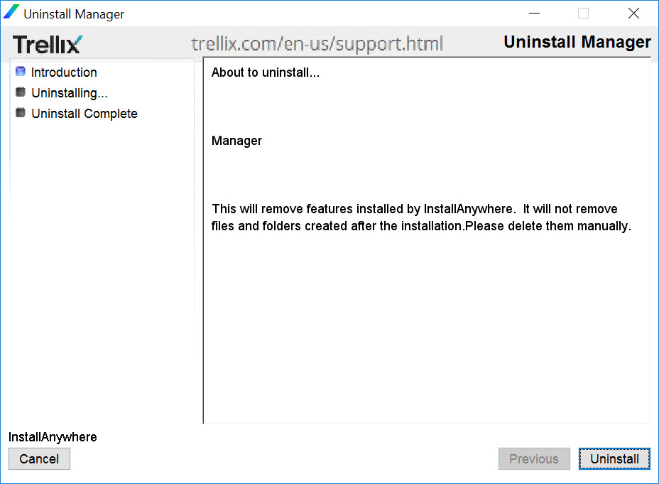 Uninstall IntruShield - 01