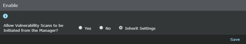 Enabling Integration at the Child Admin Domain LevelVulnerability Manager