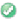 A green checkmark symbol indicating approval or confirmation in a digital context.