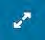 White diagonal arrows pointing outward on a teal square background