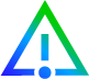 Green triangular caution icon