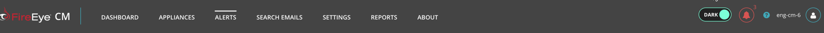 Screenshot of the Web UI dashboard header showing the dark theme and the theme toggle button
