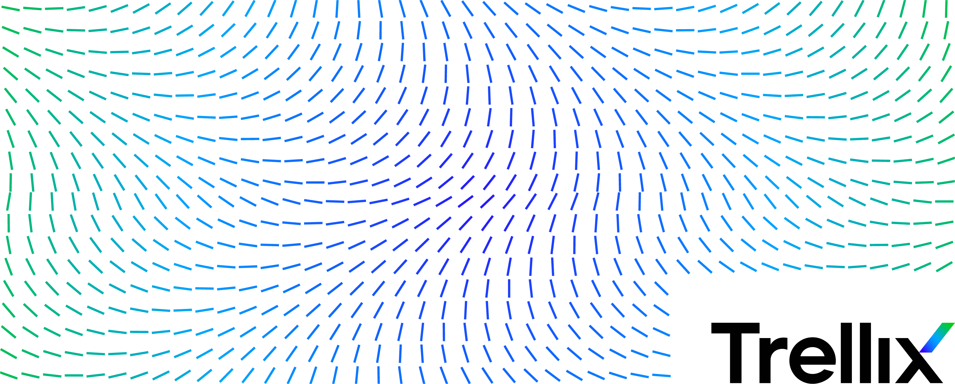 Decorative wavy dashed-line pattern across the lower page in green, teal and blue gradients