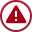 Red triangular warning icon