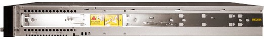Full-length view of the appliance chassis showing the inner rail and peg locations.