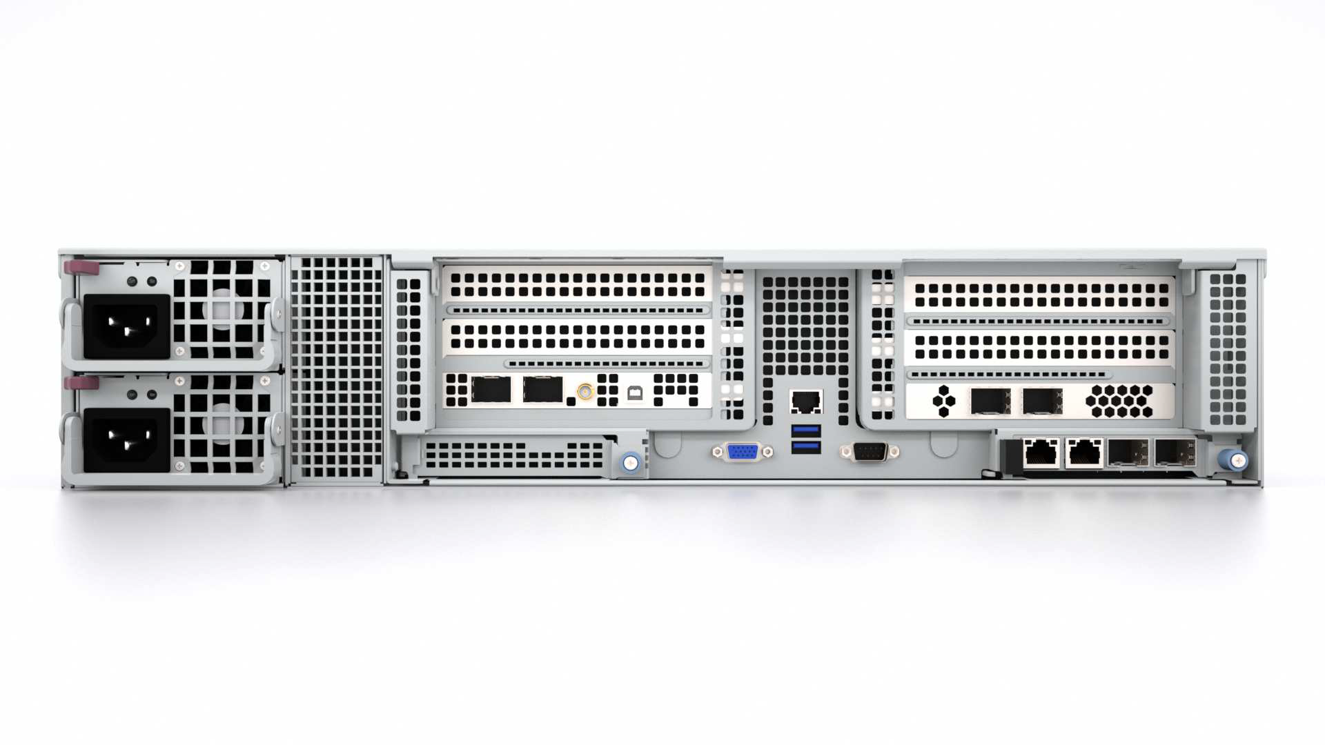 Rear view of the PX 7620 showing the full rear panel with numbered red callouts 1 through 14 identifying ports and components