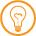 A yellow circular lightbulb icon indicating a tip