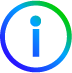 Blue information-in-circle icon