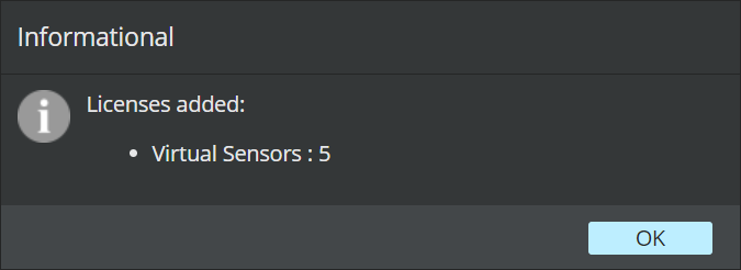 Informational dialog box