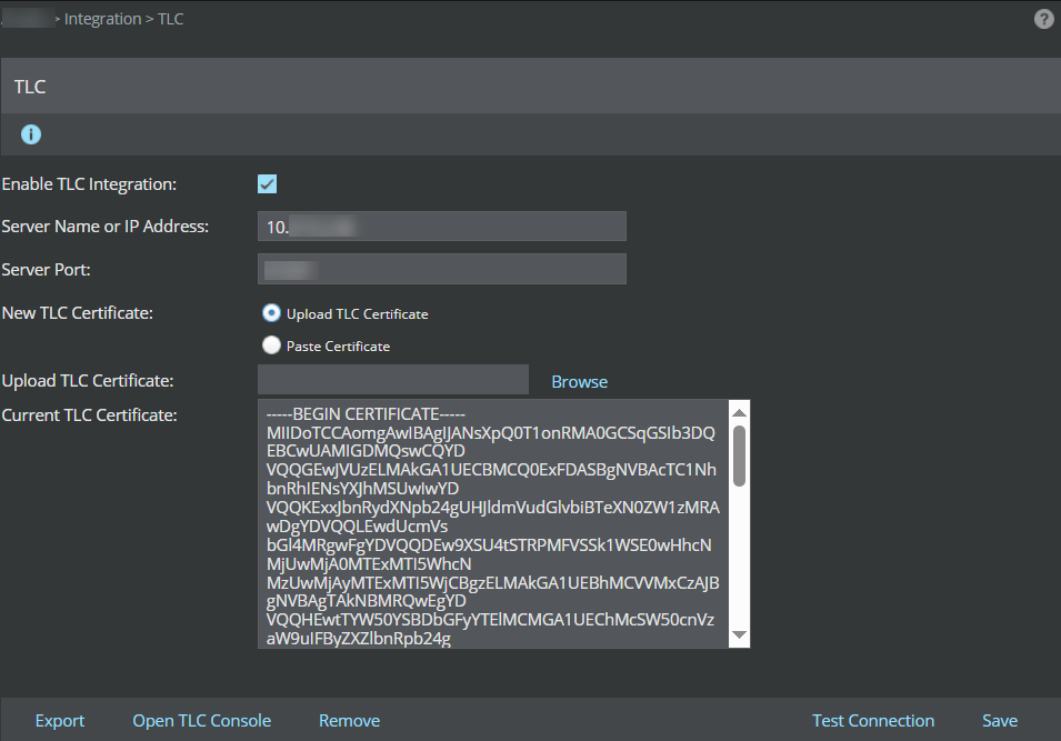 Enable Trellix Logon Collector integration in the Manager