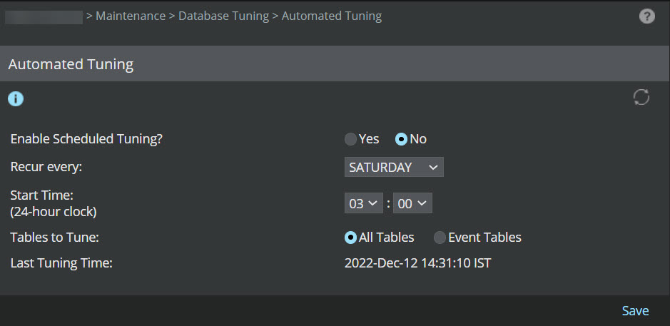 Database Tuning Scheduler