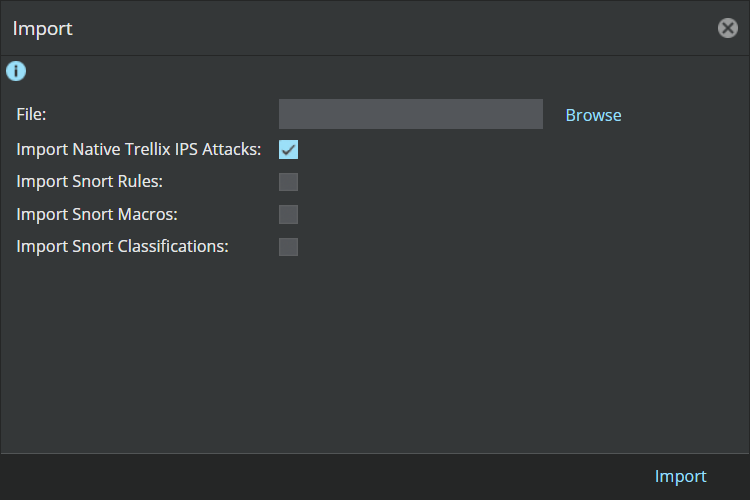 Import Native Trellix IPS Attacks