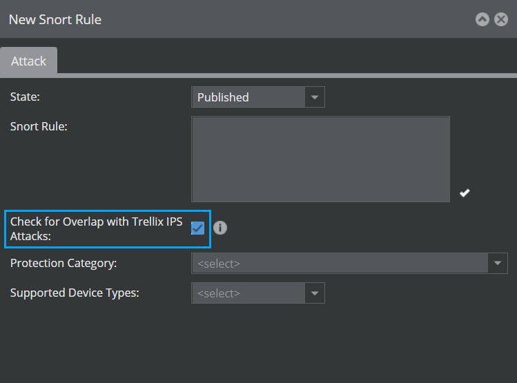 Publish duplicate Snort custom attacks