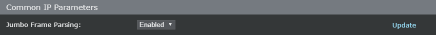 Common IP Parameters dialog