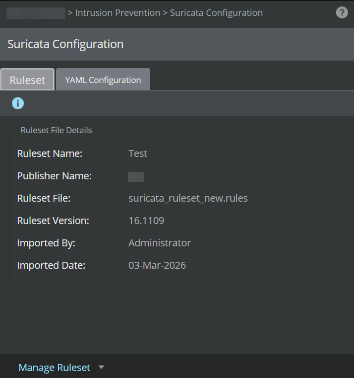 Suricata Configuration