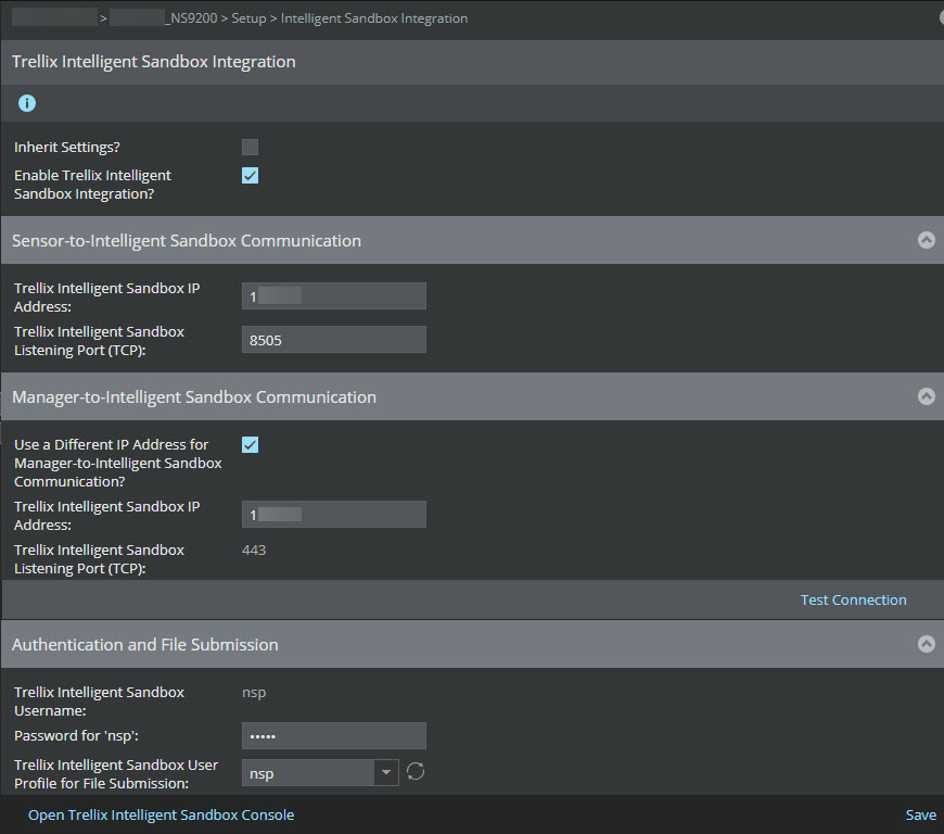 Enabling the integration for a Sensor