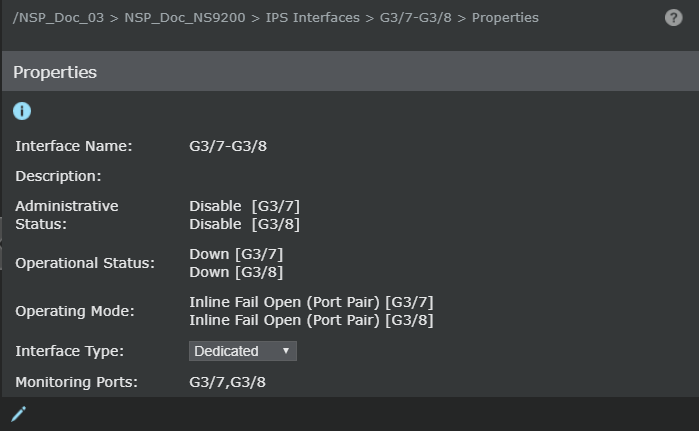 Interface detail