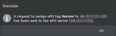 Tagging successful