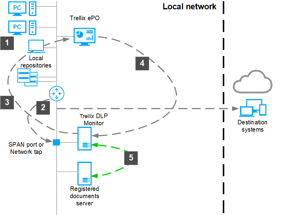 Trellix DLP Network Monitor network analysis flow