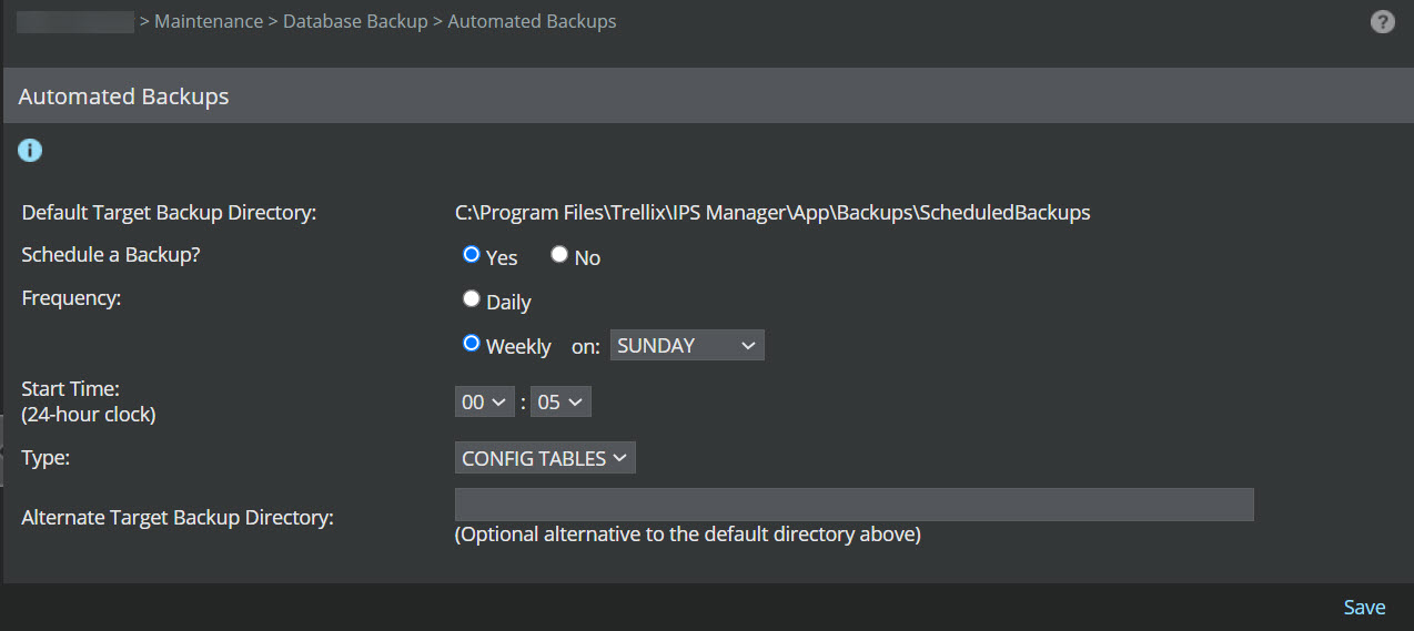 Back Up Scheduler