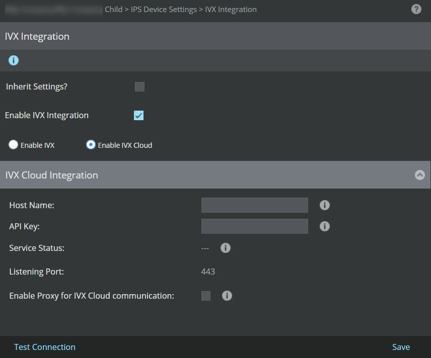 Enabling IVX Integration for an admin domain