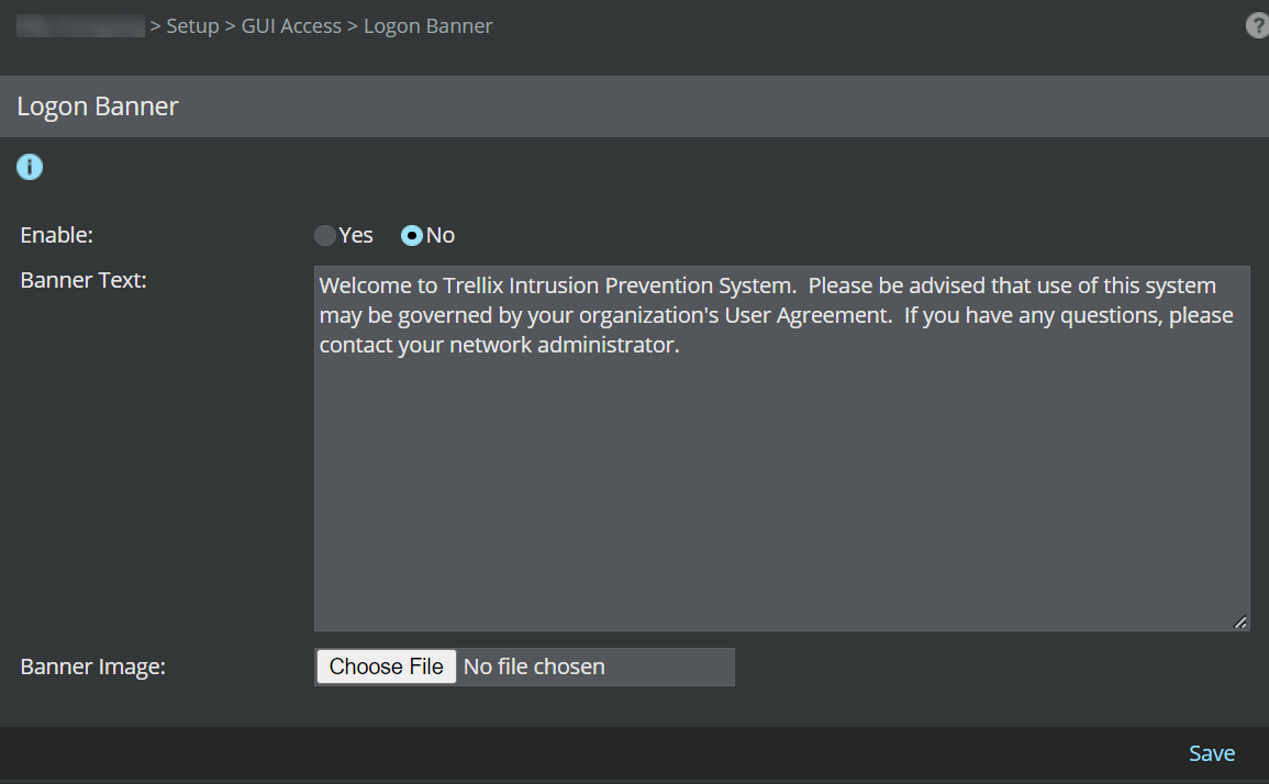 Logon Banner