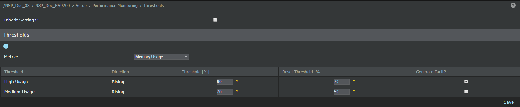 Memory Usage