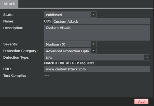 Create a Trellix IPS custom attack to detect a URL