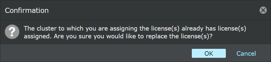 A Confirmation dialog box