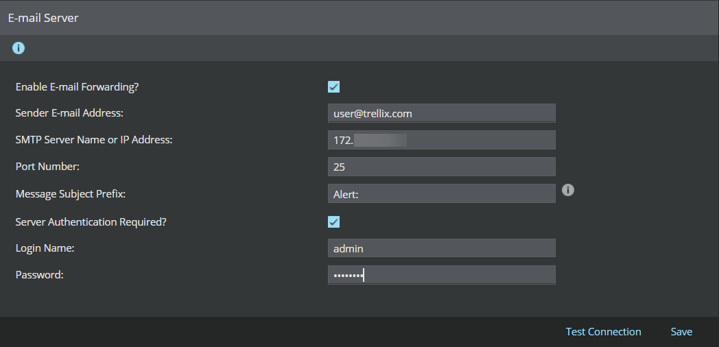 E-mail Server Configuration