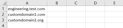Sample .csv file