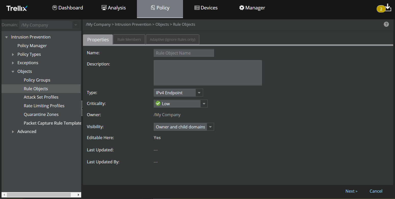 Selecting Criticality for each of your assets