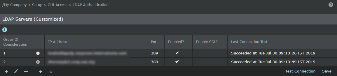 LDAP Server Configuration