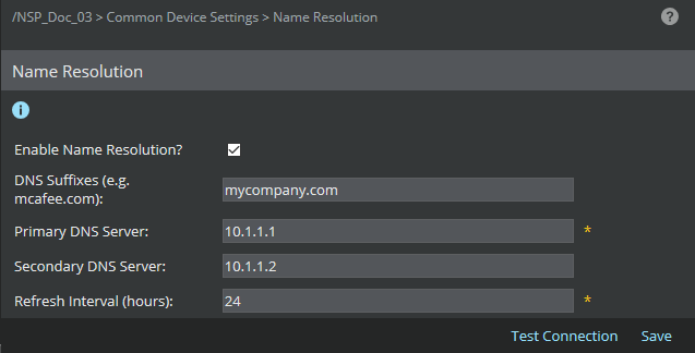 DNS window