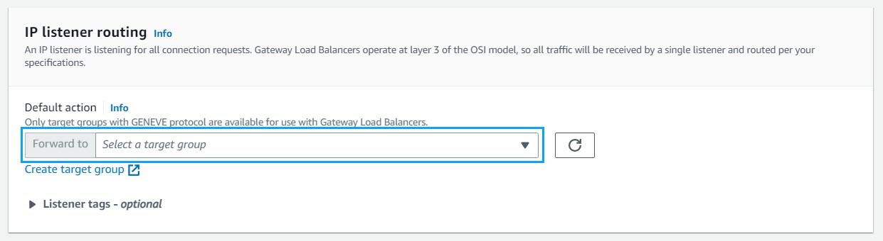 IP listener routing