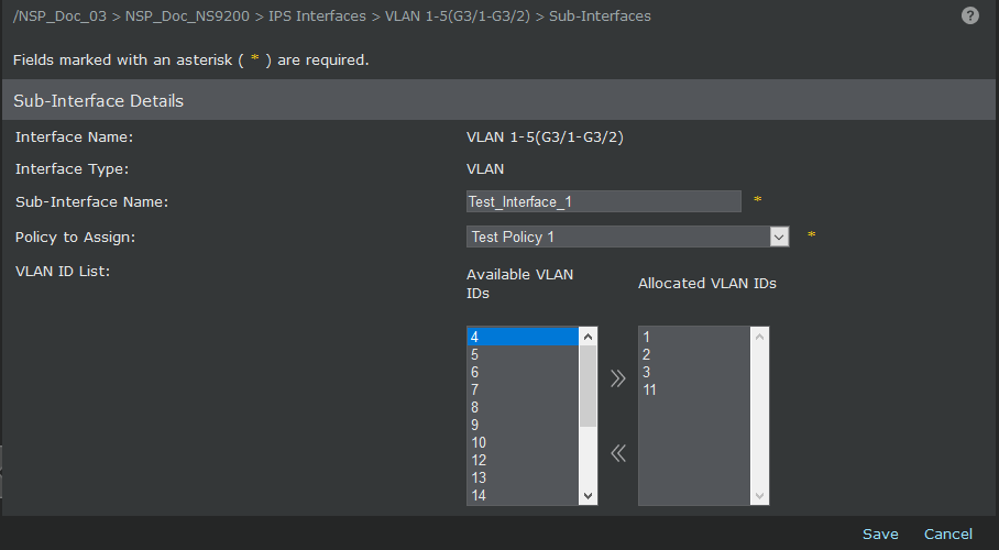 Sub-Interface