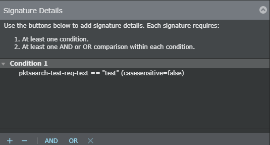 Creating a condition