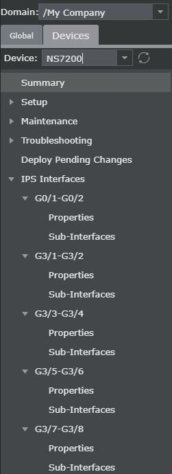 Admin domain hierarchy