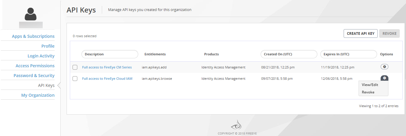 CloudIAM_OrganizationSettings_APIKeys_ListRevoke.png