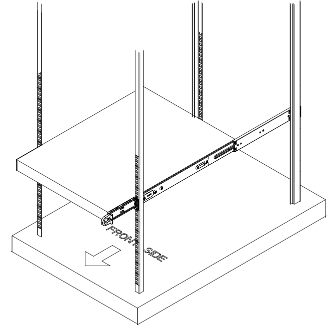 Install the chassis into the rack