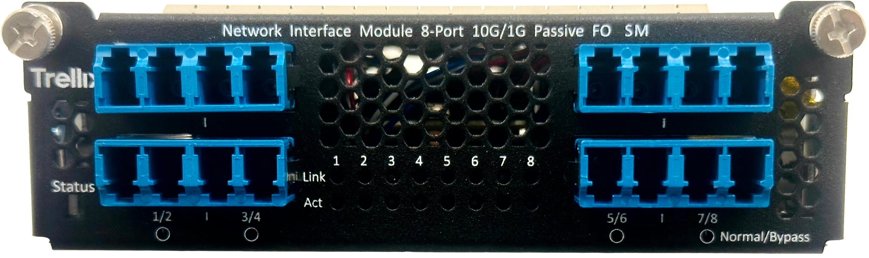 8-port 10/1 Gig SM with internal fail-open interface module