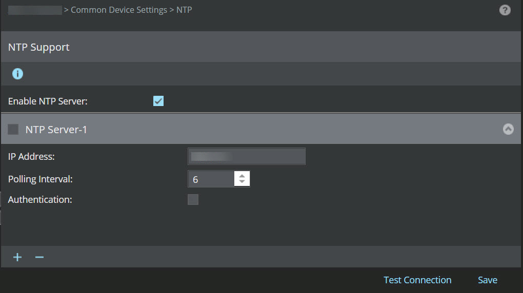 Configure NTP servers
